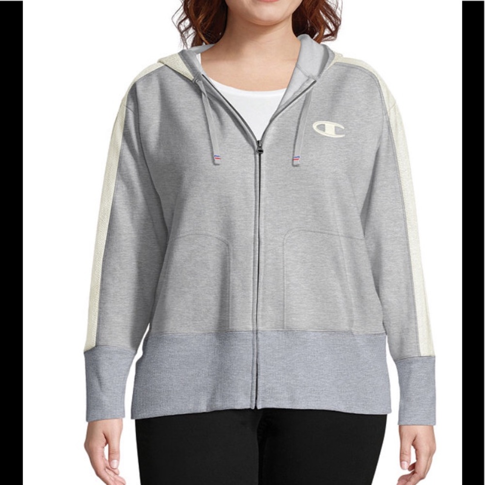 Champion Gray Zip-Up Hoodie